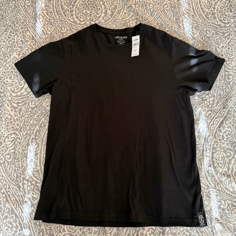 Todd Snyder Classic Black Short Sleeve Tee